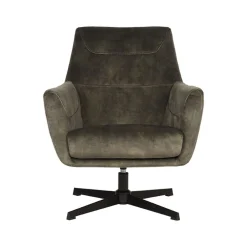 Label51 Fauteuils|Toby Draai fauteuil Hunter velours