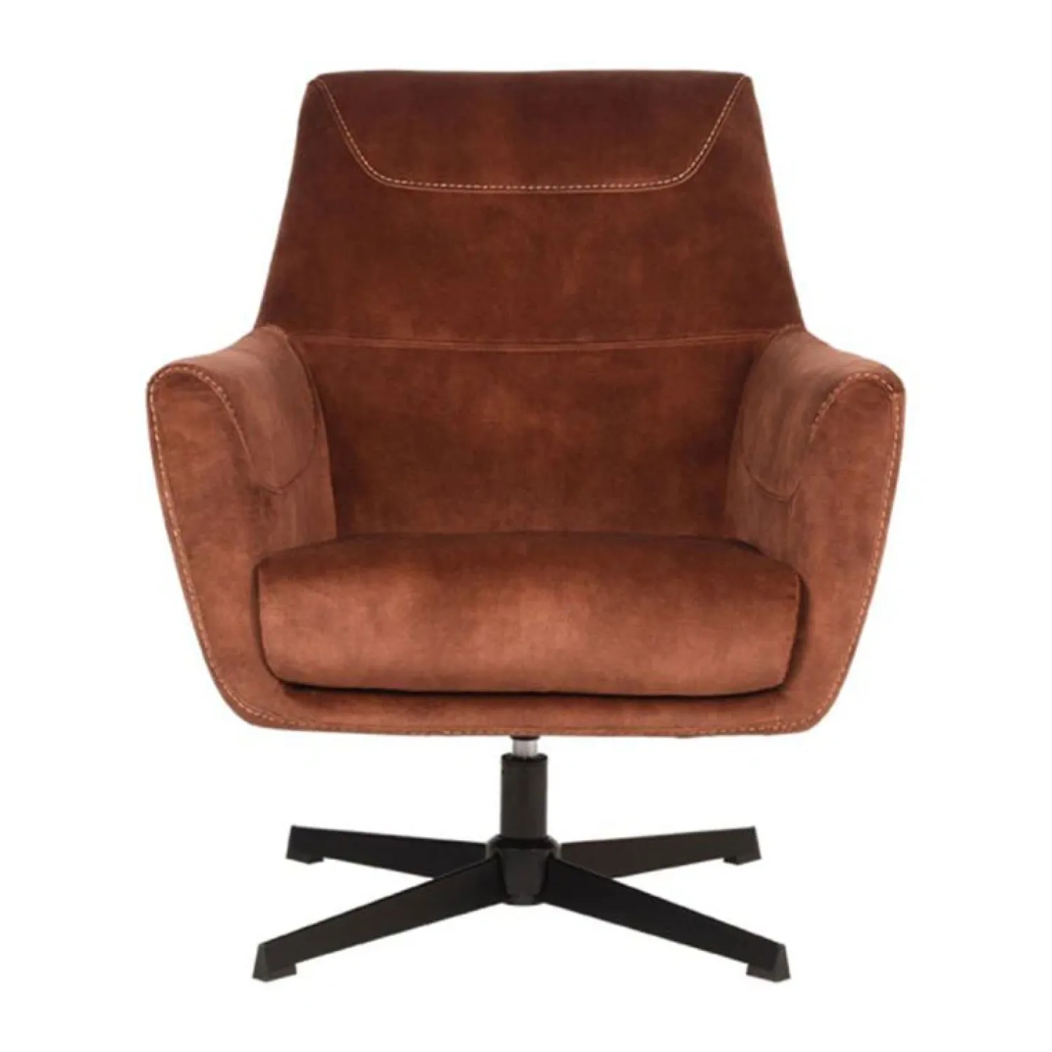 Label51 Fauteuils|Toby Draai fauteuil Rust velours