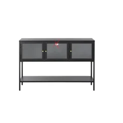 LykkeHome Sidetables|Tommy Sidetable Zwart 131cm