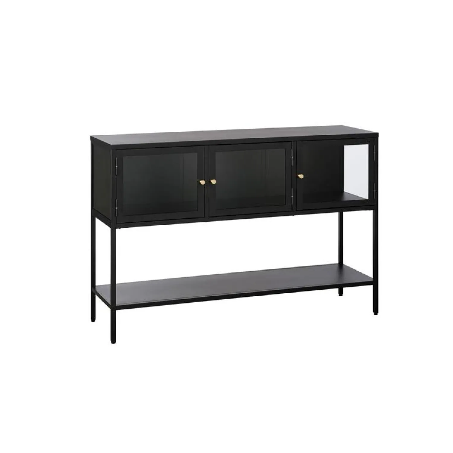 LykkeHome Sidetables|Tommy Sidetable Zwart 131cm
