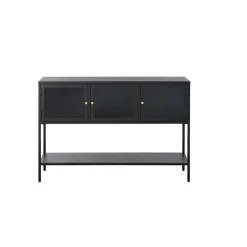 LykkeHome Sidetables|Tommy Sidetable Zwart 131cm