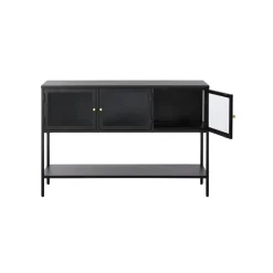 LykkeHome Sidetables|Tommy Sidetable Zwart 131cm