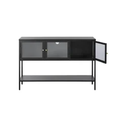 LykkeHome Sidetables|Tommy Sidetable Zwart 131cm