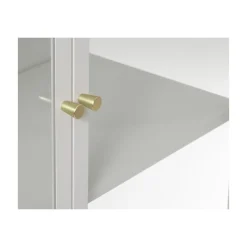 LykkeHome Vitrinekasten|Industriele Kasten|Tommy Vitrinekast Greige 90cm