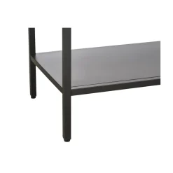 LykkeHome Vitrinekasten|Industriele Kasten|Tommy Vitrinekast Zwart 90cm