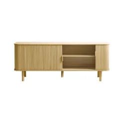 LykkeHome Industriele Kasten|Tv Meubels|Toni Tv meubel Naturel 160cm