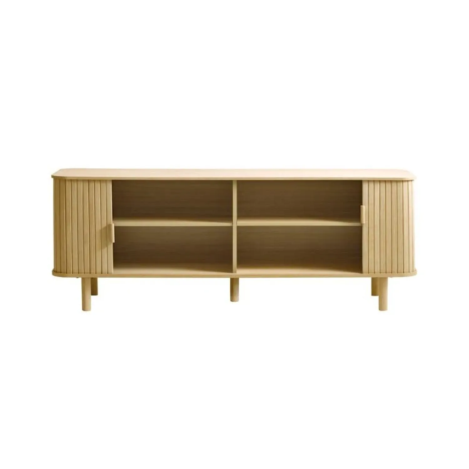 LykkeHome Industriele Kasten|Tv Meubels|Toni Tv meubel Naturel 160cm