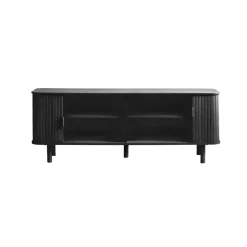 LykkeHome Industriele Kasten|Tv Meubels|Toni Tv meubel Zwart 160cm