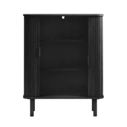 LykkeHome Wandkasten|Industriele Kasten|Toni Wandkast Zwart 90cm