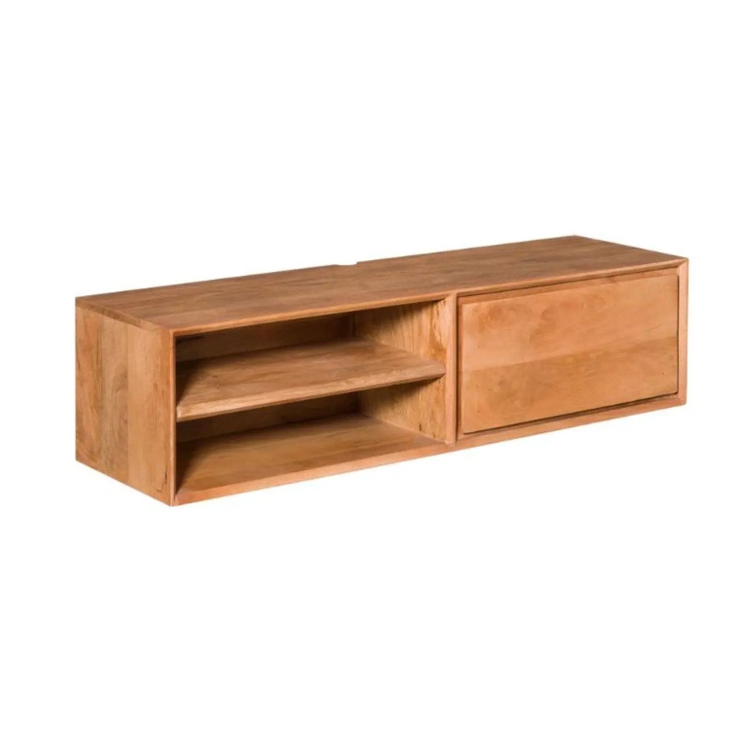Furndea Industriele Kasten|Tv Meubels|Tony Zwevend Tv meubel Naturel Mangohout 120 cm