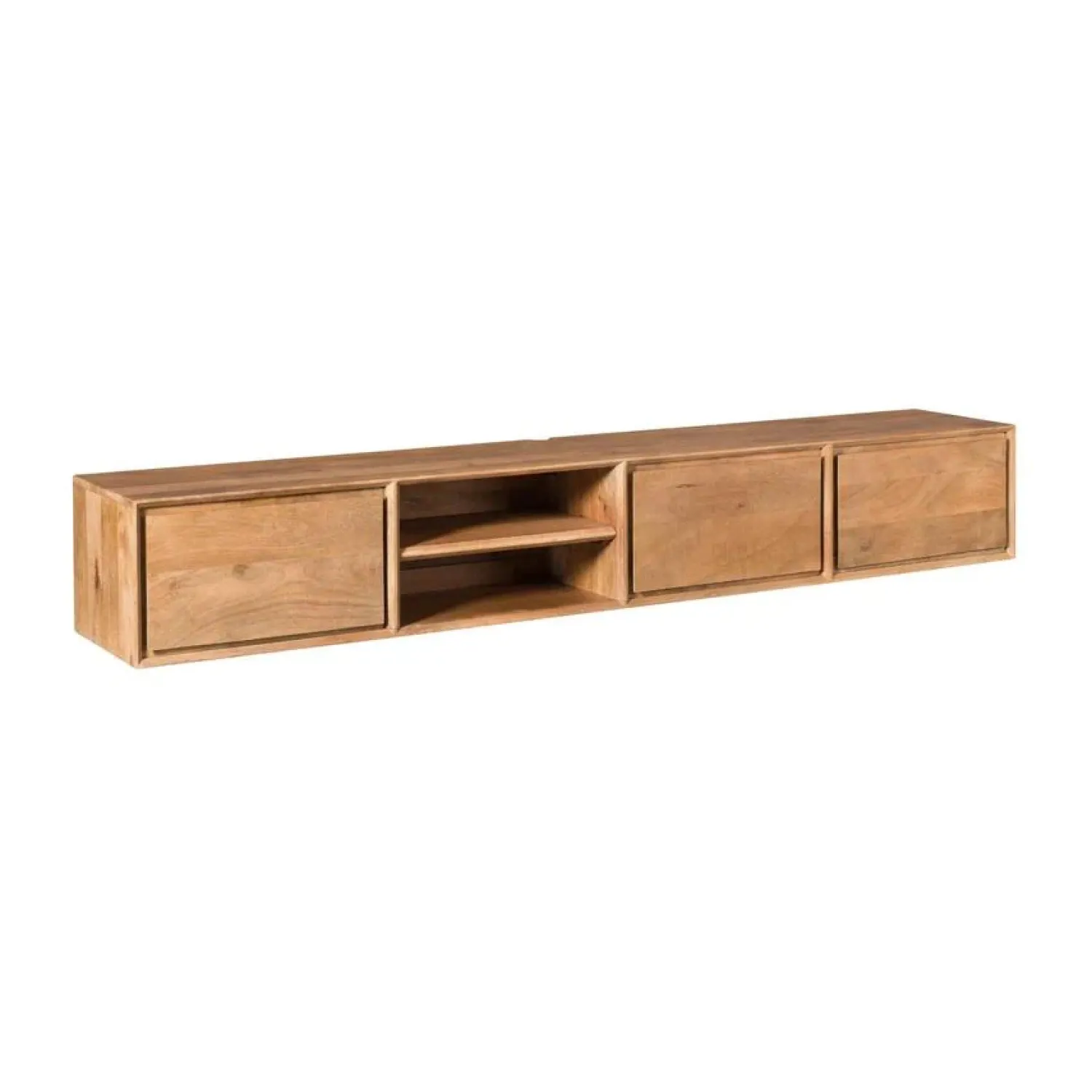 Furndea Industriele Kasten|Tv Meubels|Tony Zwevend Tv meubel Naturel Mangohout 200 cm