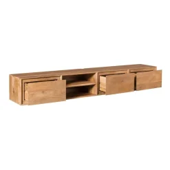 Furndea Industriele Kasten|Tv Meubels|Tony Zwevend Tv meubel Naturel Mangohout 200 cm