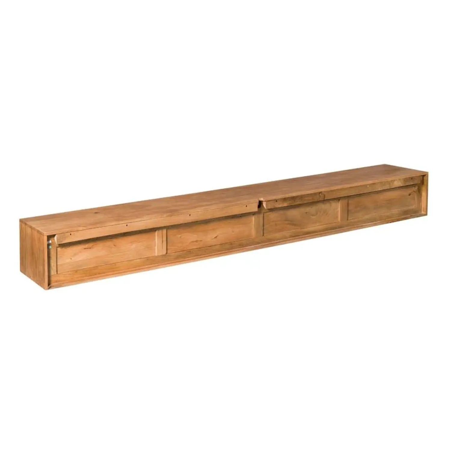 Furndea Industriele Kasten|Tv Meubels|Tony Zwevend Tv meubel Naturel Mangohout 280 cm