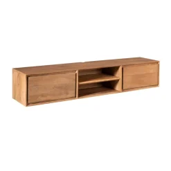 Furndea Industriele Kasten|Tv Meubels|Tony Zwevend Tv meubel Naturel Mangohout 160 cm