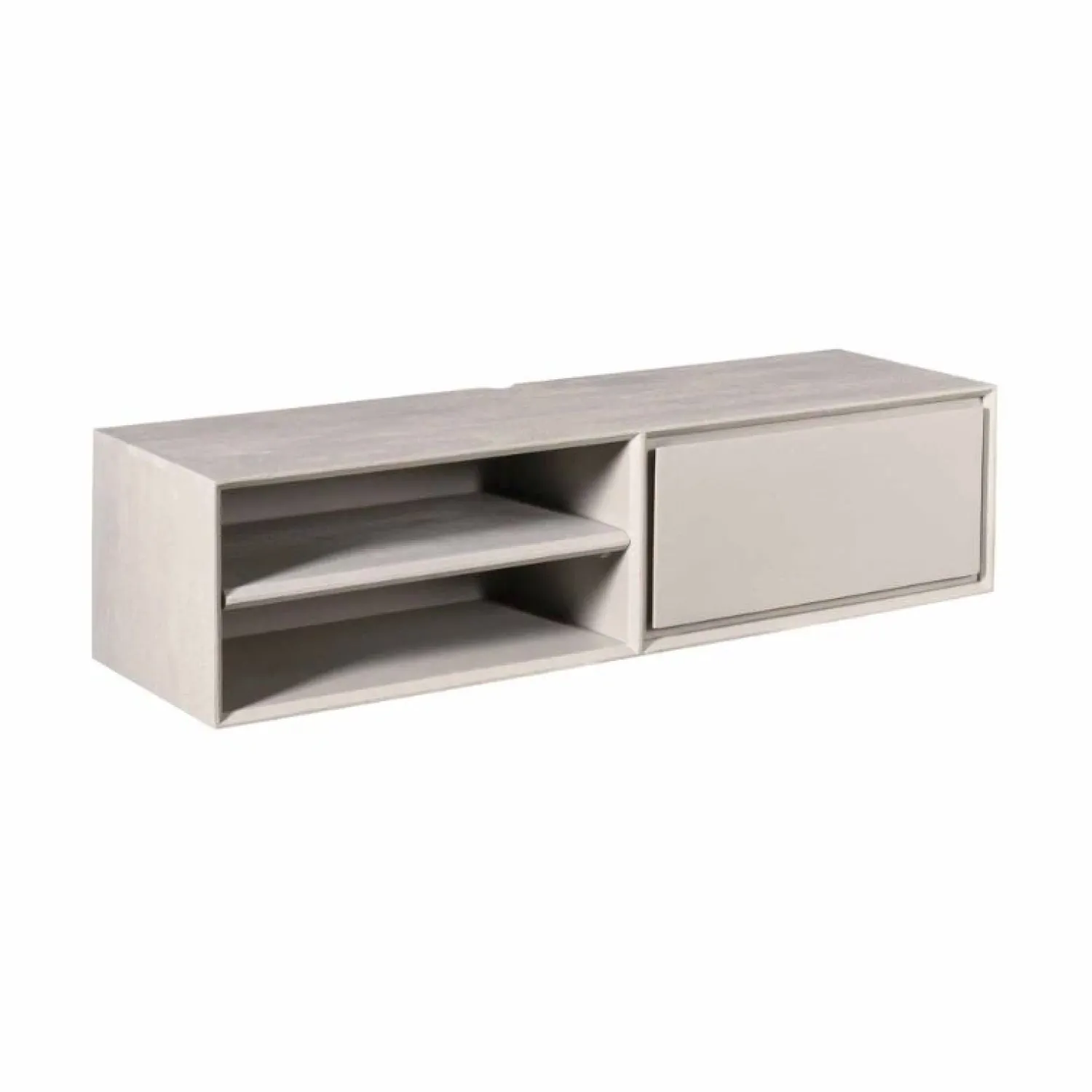 Furndea Industriele Kasten|Tv Meubels|Tony Zwevend Tv meubel Taupe Mangohout 120 cm