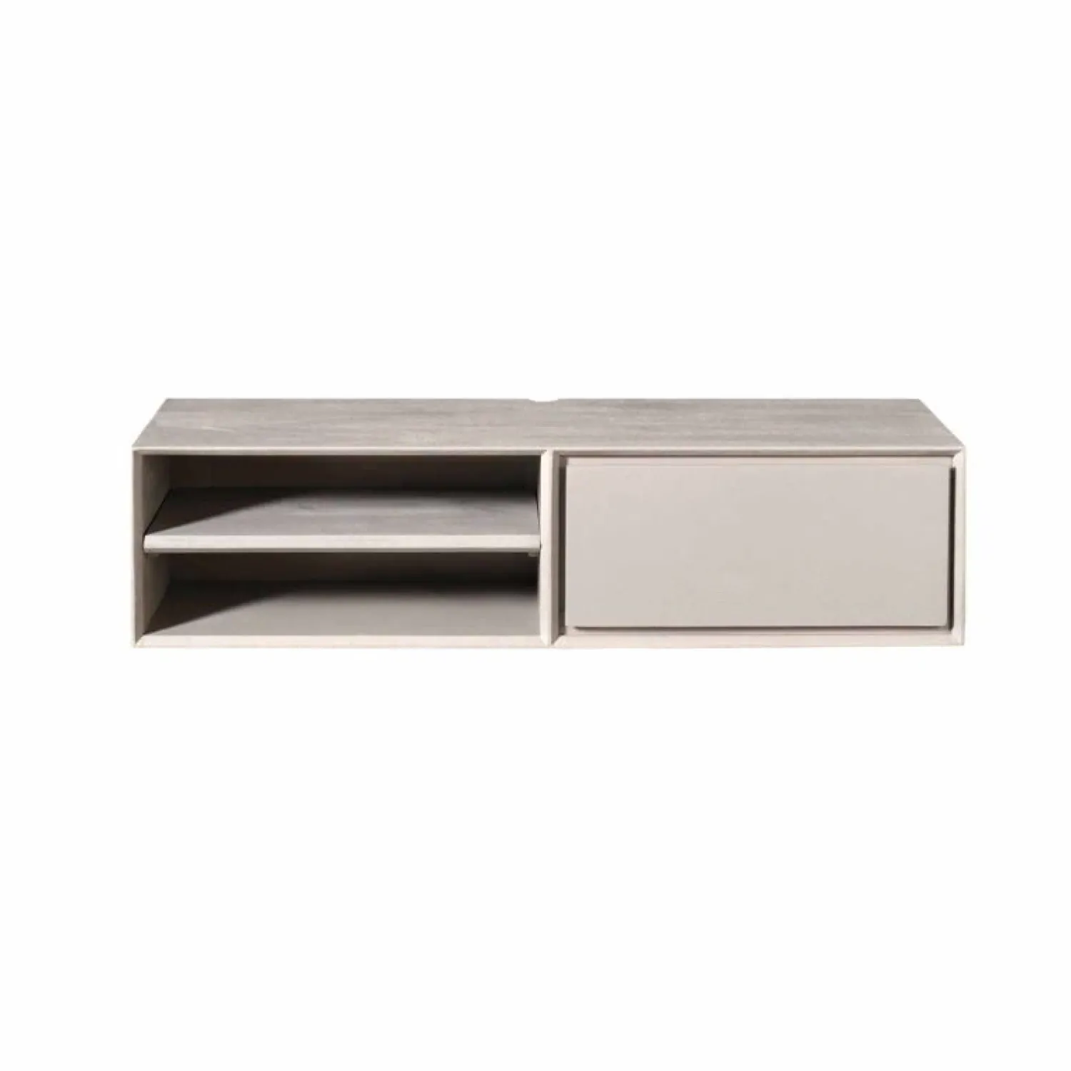 Furndea Industriele Kasten|Tv Meubels|Tony Zwevend Tv meubel Taupe Mangohout 120 cm