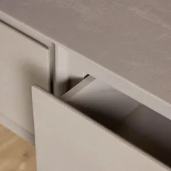 Furndea Industriele Kasten|Tv Meubels|Tony Zwevend Tv meubel Taupe Mangohout 200 cm