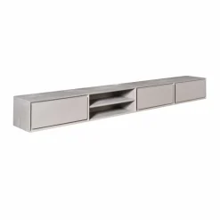 Furndea Industriele Kasten|Tv Meubels|Tony Zwevend Tv meubel Taupe Mangohout 240 cm