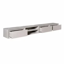 Furndea Industriele Kasten|Tv Meubels|Tony Zwevend Tv meubel Taupe Mangohout 280 cm