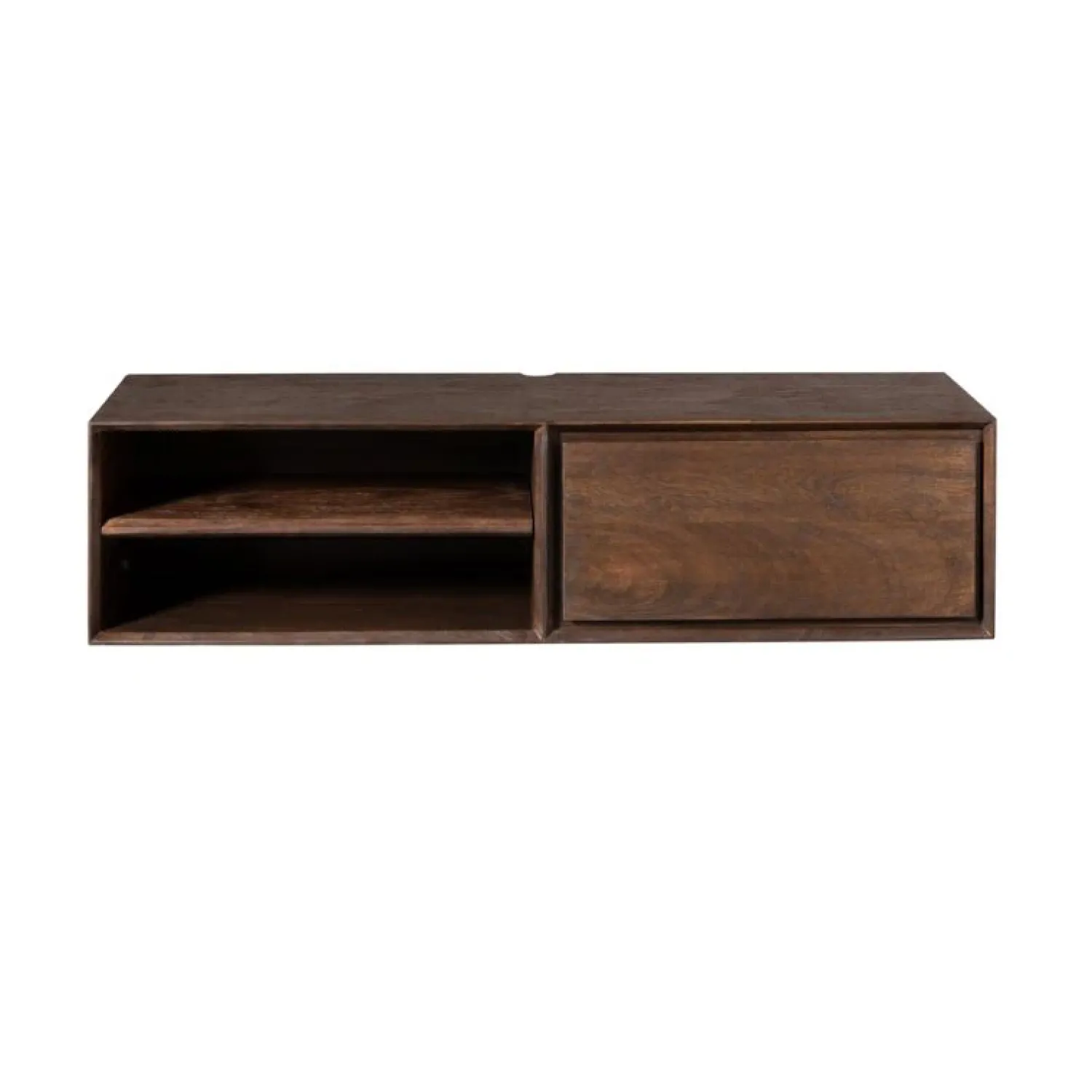 Furndea Industriele Kasten|Tv Meubels|Tony Zwevend Tv meubel Walnoot Mangohout 120 cm