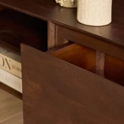 Furndea Industriele Kasten|Tv Meubels|Tony Zwevend Tv meubel Walnoot Mangohout 120 cm