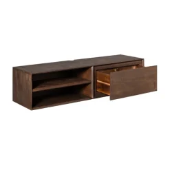Furndea Industriele Kasten|Tv Meubels|Tony Zwevend Tv meubel Walnoot Mangohout 120 cm