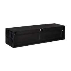 Furndea Industriele Kasten|Tv Meubels|Tony Zwevend Tv meubel Zwart Mangohout 120 cm