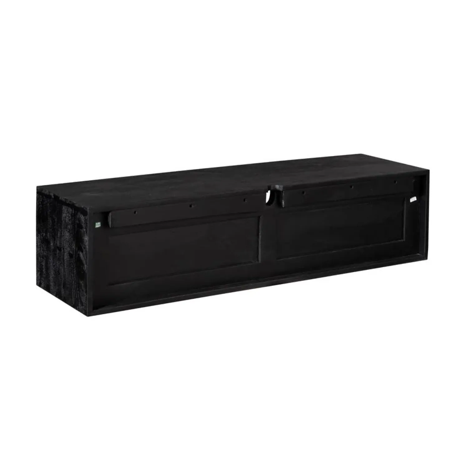 Furndea Industriele Kasten|Tv Meubels|Tony Zwevend Tv meubel Zwart Mangohout 120 cm