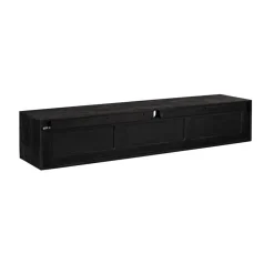 Furndea Industriele Kasten|Tv Meubels|Tony Zwevend Tv meubel Zwart Mangohout 160 cm