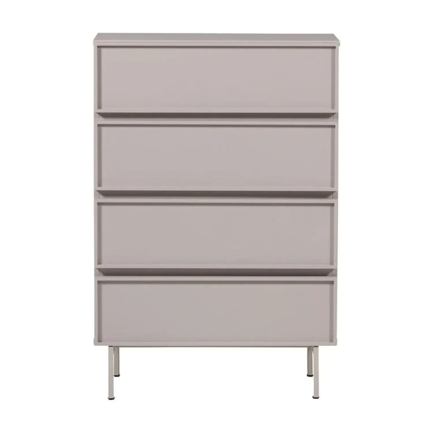 WOOOD Ladenkasten|Industriele Kasten|Tours Ladekast 4 Lades Melamine/MDF Zand 70cm