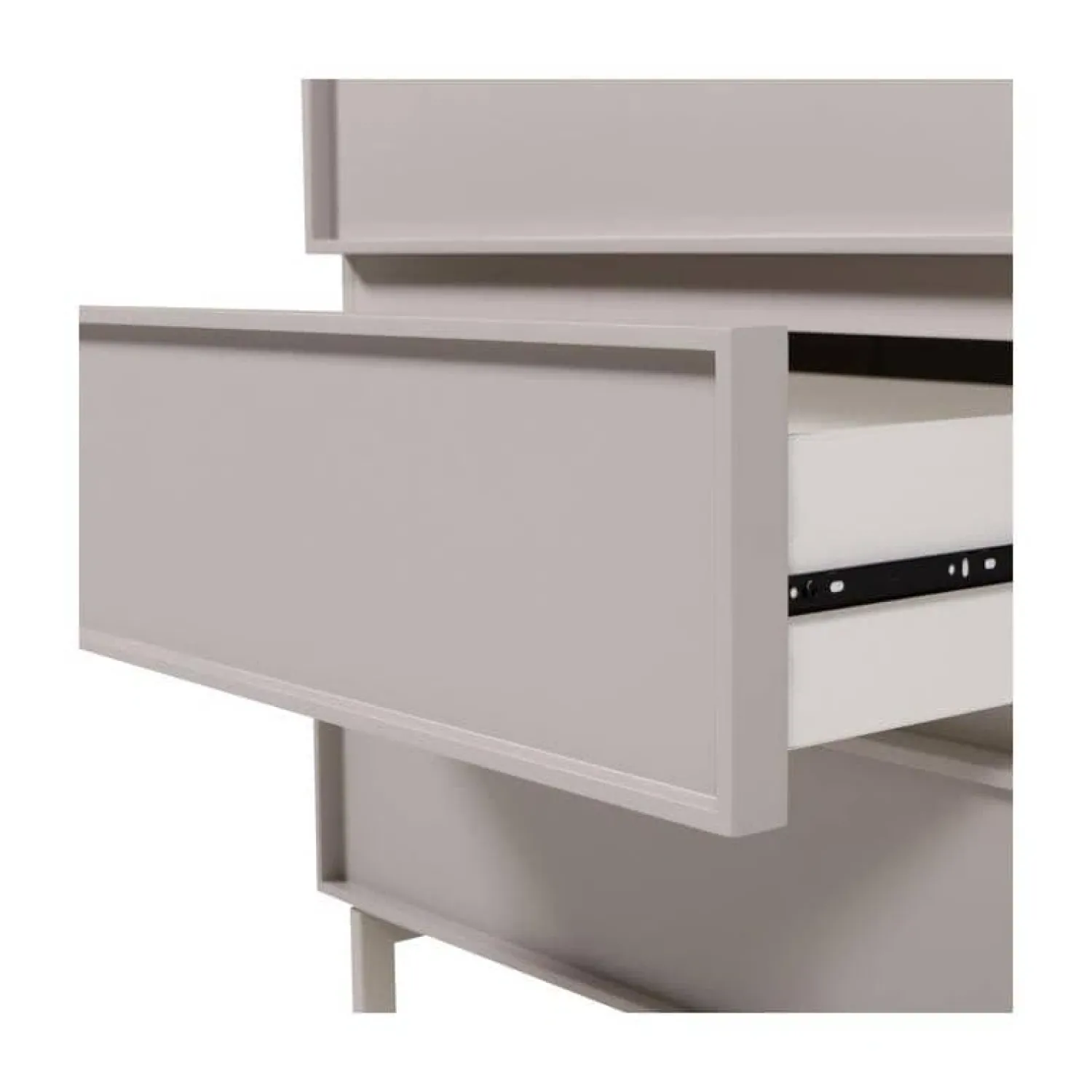 WOOOD Ladenkasten|Industriele Kasten|Tours Ladekast 4 Lades Melamine/MDF Zand 70cm