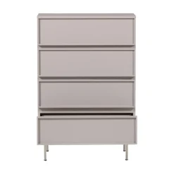 WOOOD Ladenkasten|Industriele Kasten|Tours Ladekast 4 Lades Melamine/MDF Zand 70cm