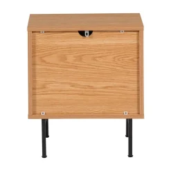 WOOOD Nachtkastjes|Industriele Kasten|Tours Nachtkastje Melamine/MDF Naturel 45cm
