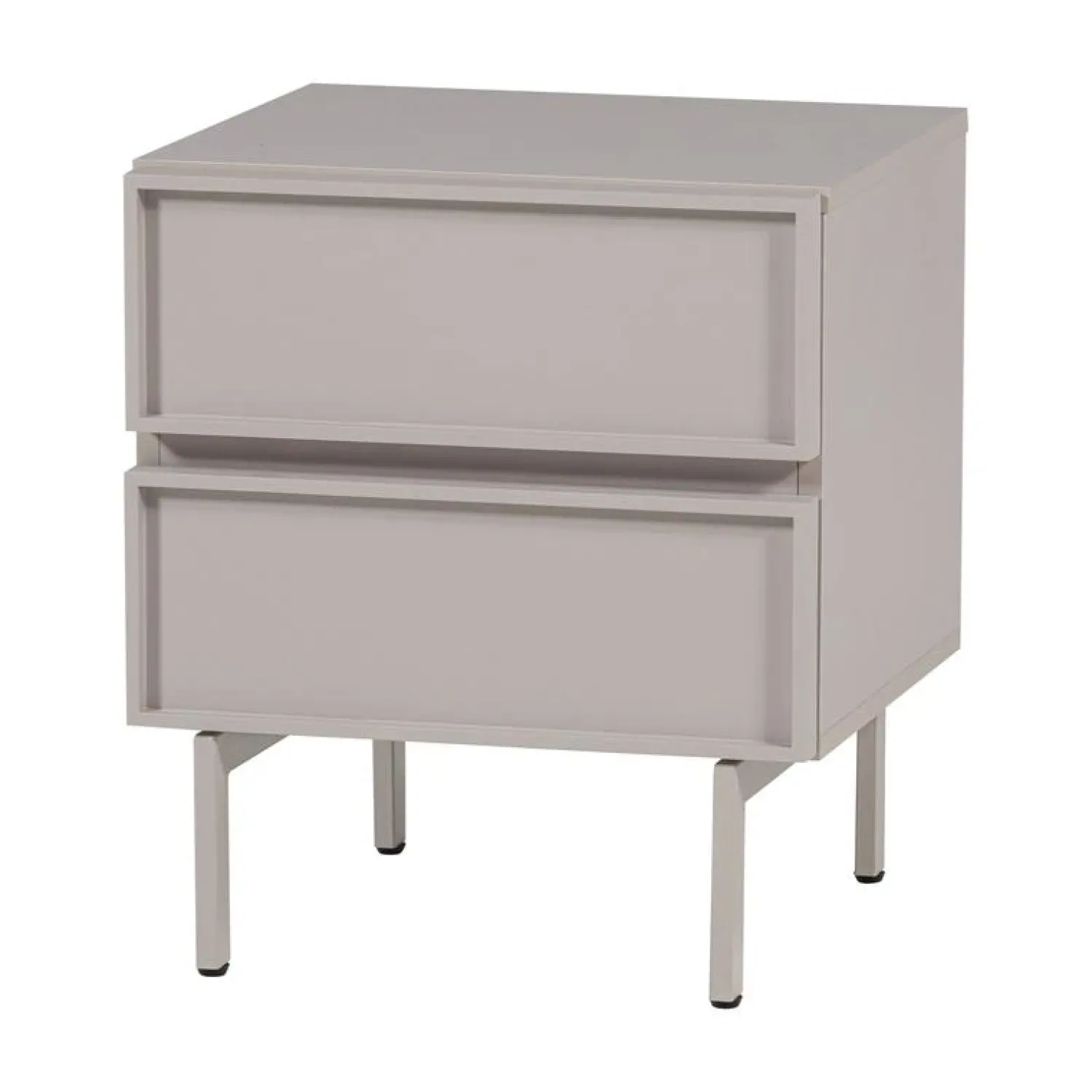 WOOOD Nachtkastjes|Industriele Kasten|Tours Nachtkastje Melamine/MDF Zand 45cm