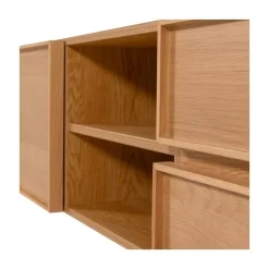 WOOOD Industriele Kasten|Tv Meubels|Tours Tv meubel Melamine/MDF Naturel 180cm