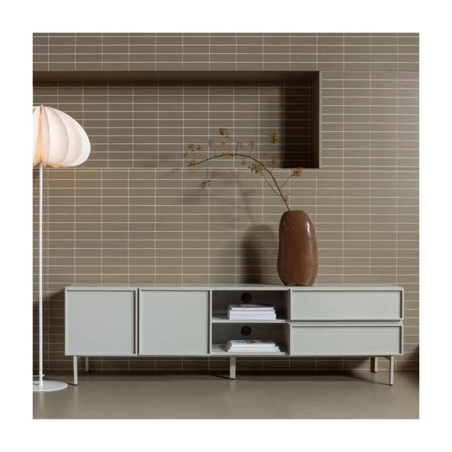 WOOOD Industriele Kasten|Tv Meubels|Tours Tv meubel Melamine/MDF Zand 180cm