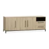 Maison Madera Dressoirs|Industriele Kasten|Tresso Dressoir 3 deuren Lichthout 220cm