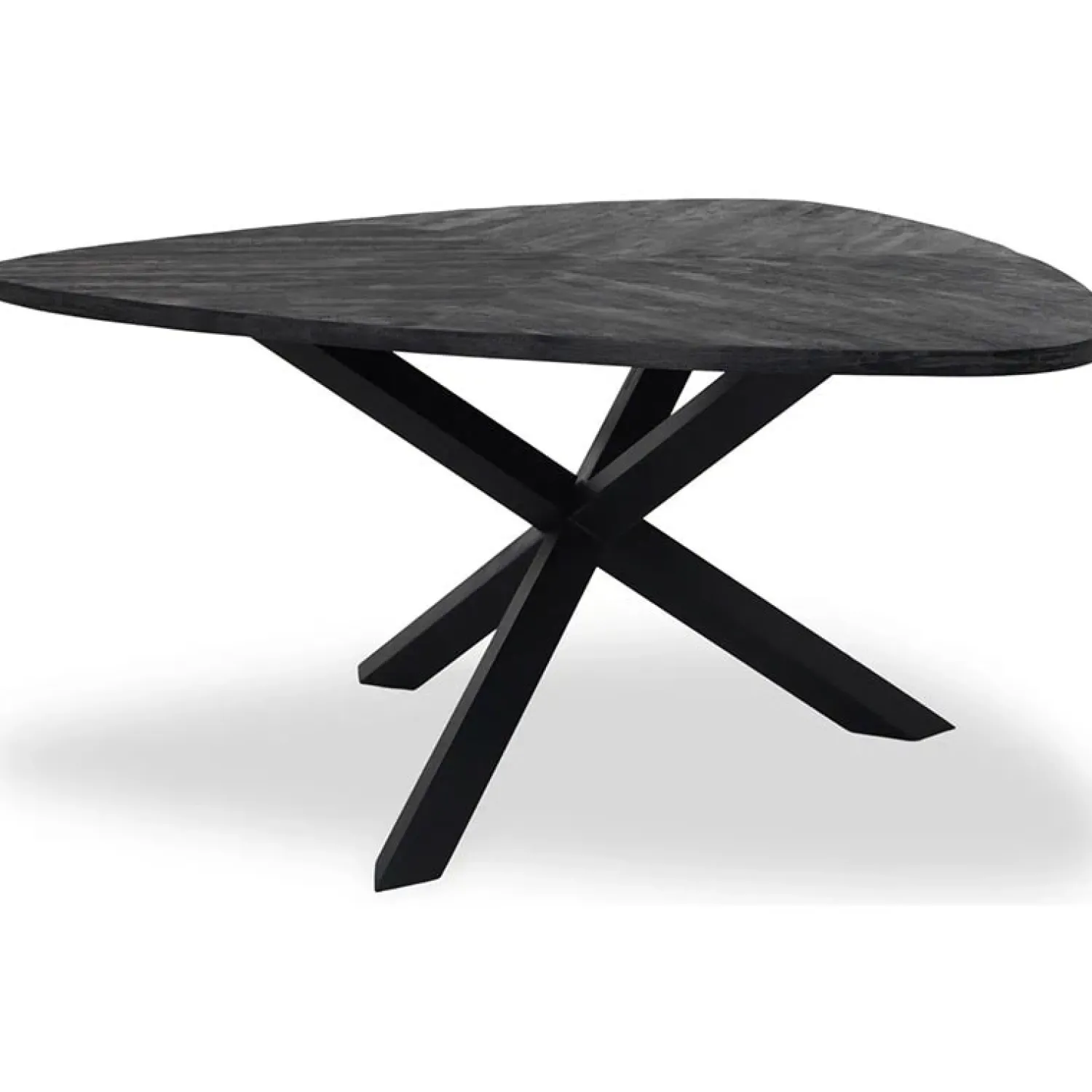 Tower living Eettafels|Trivero eetkamertafel driehoek 150cm zwart