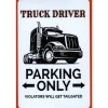 Cavetown Metalen Borden|Truck Driver - metalen bord
