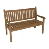 Lesli Living Tuinbanken|Tuinbank teak gebogen rug 130cm