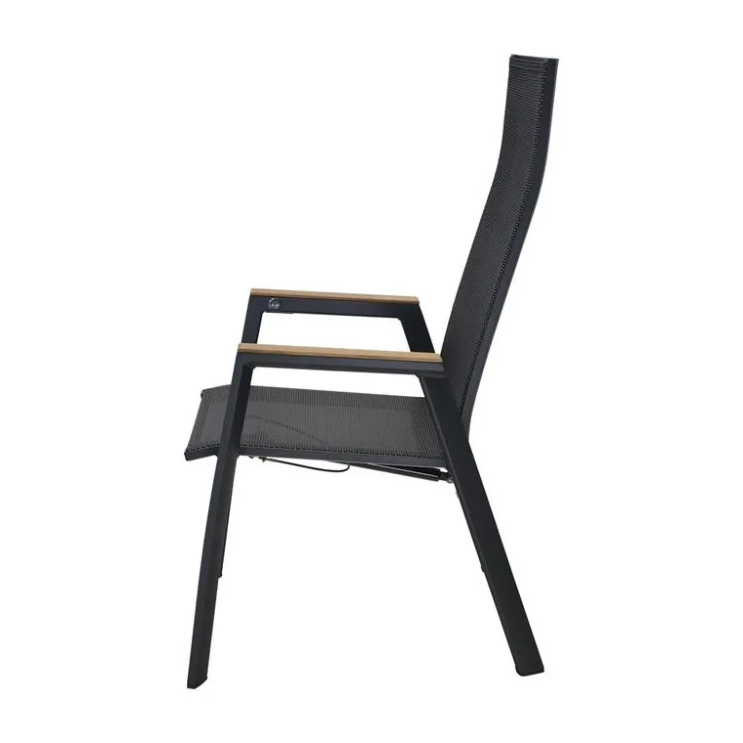 Lesli Living Tuinstoelen|Tuinstoel Amir Teak Noir