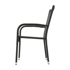Lesli Living Tuinstoelen|Tuinstoel Corona zwart