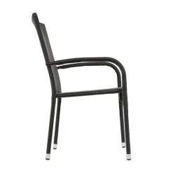 Lesli Living Tuinstoelen|Tuinstoel Corona zwart