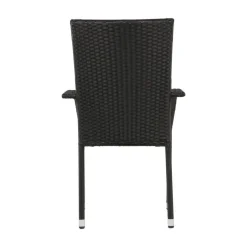 Lesli Living Tuinstoelen|Tuinstoel Corona zwart