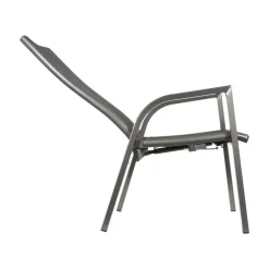 Lesli Living Tuinstoelen|Tuinstoel Mojito Noir verstelbaar