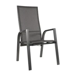 Lesli Living Tuinstoelen|Tuinstoel Mojito Noir verstelbaar