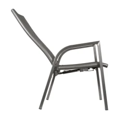 Lesli Living Tuinstoelen|Tuinstoel Mojito Noir verstelbaar