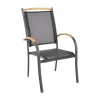 Lesli Living Tuinstoelen|Tuinstoel Monza zwart