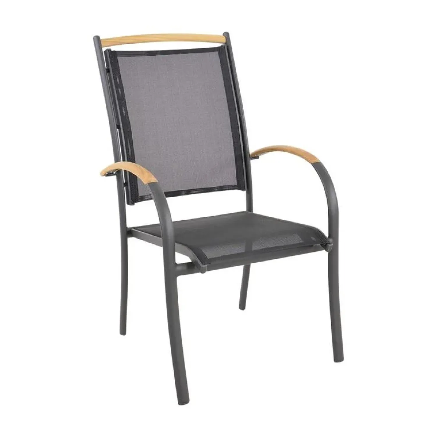 Lesli Living Tuinstoelen|Tuinstoel Monza zwart