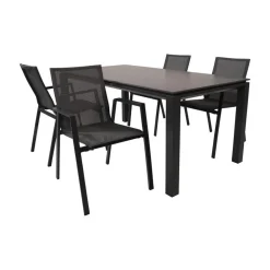 Lesli Living Tuinstoelen|Tuinstoel Tarragona Noir
